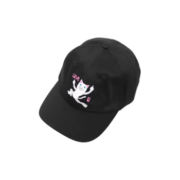 RIPNDIP Cotton Baseball Caps Unisex Black