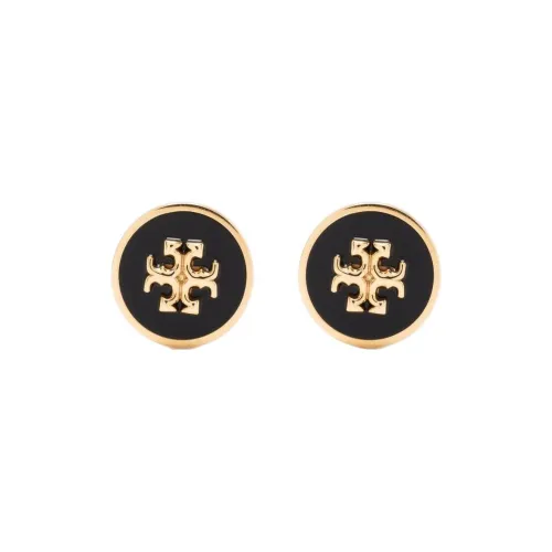 TORY BURCH Stud Earrings Unisex Black