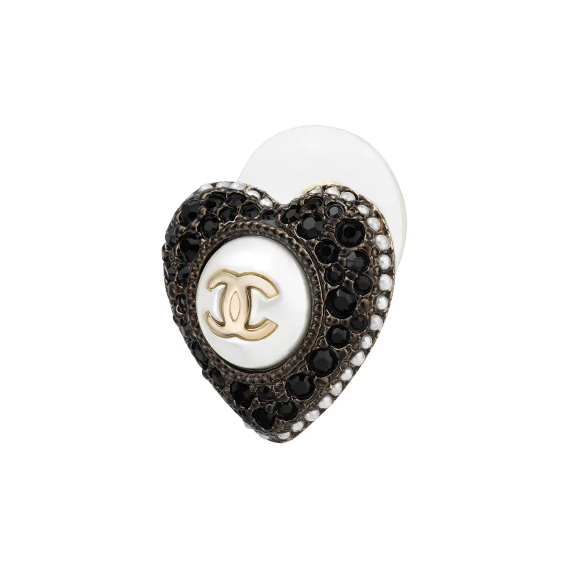 CHANEL Stud Earrings Women's Gold-1