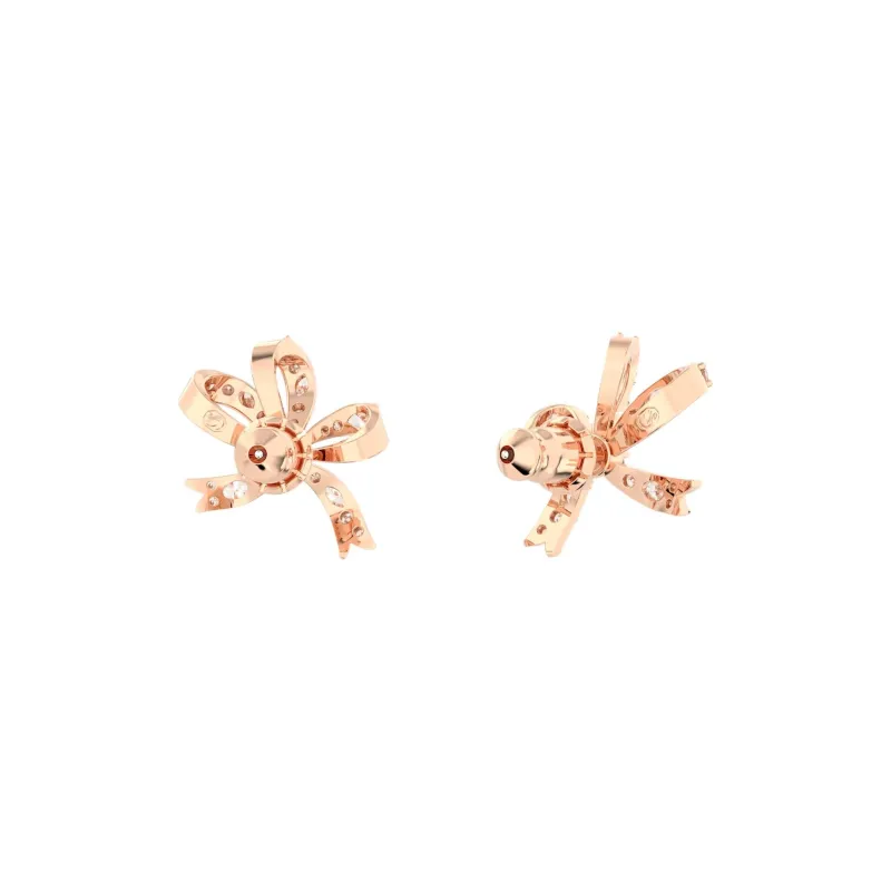 Swarovski Hyperbola Bow Stud Earrings-3