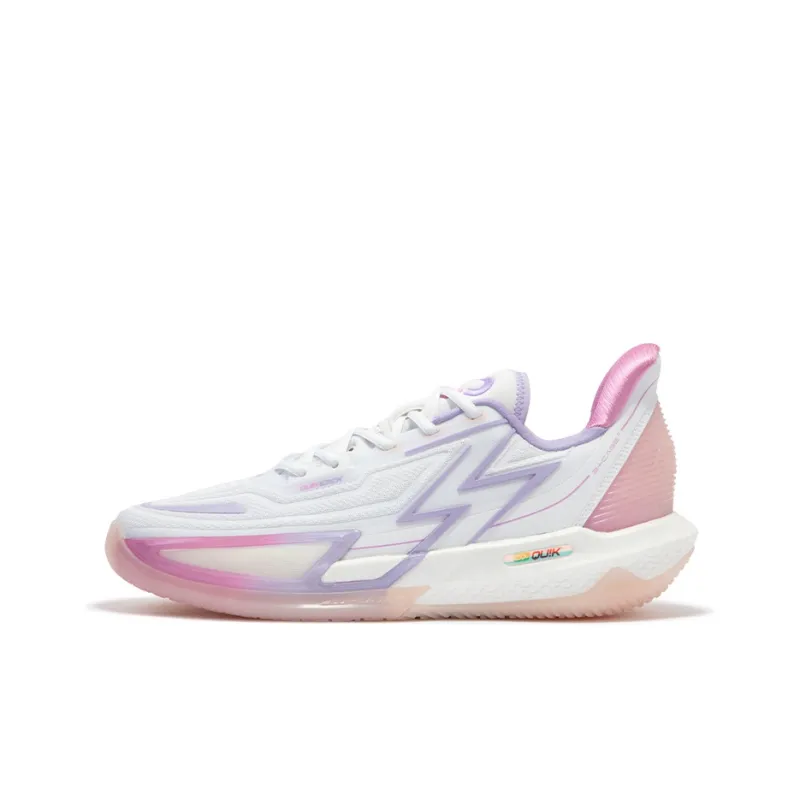361° BIG3 4.0 Quick Pro Basketball Shoes Men Low Top 361 Degrees White/Digital Lavender-0