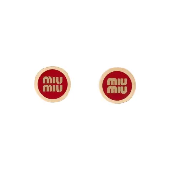 MIU MIU Logo lettering Stud Earrings
