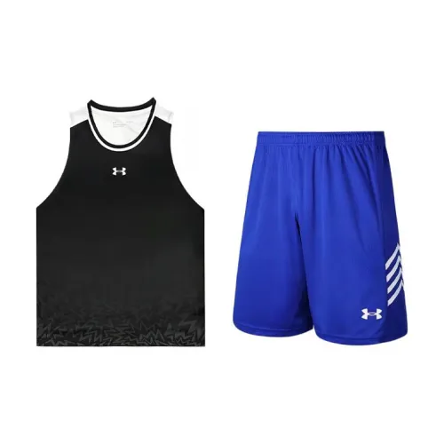 Under Armour Basketball Suits Men Black+Blue