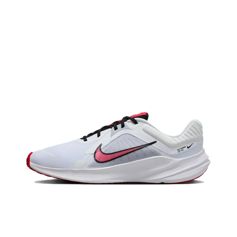 Nike Quest 5 White Light Smoke Grey Black Fire Red-0