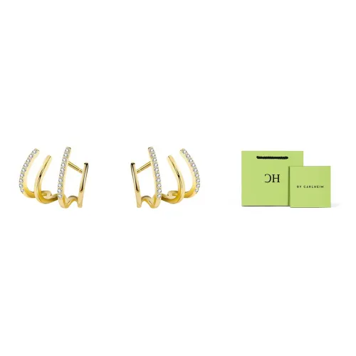 CARLHEIM Stud Earrings Women's Gold