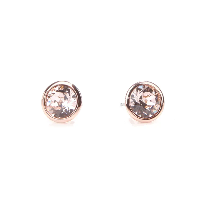 GIVENCHY Faux Crystal Stud Earrings Women's Rose Gold-0