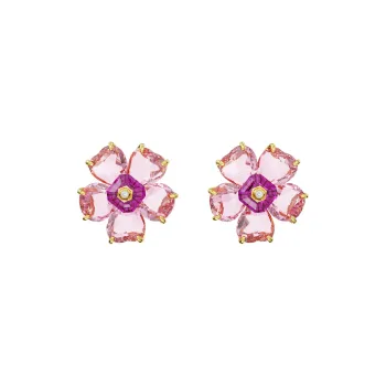 Swarovski Florere Faux Crystal Stud Earrings Women's