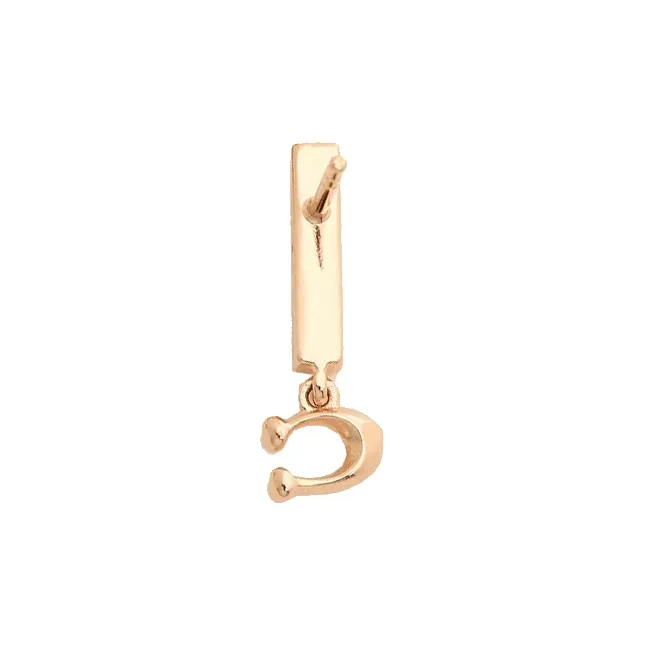 COACH 925 Sterling Silver Stud Earrings Women's Rose Gold/Silver-4