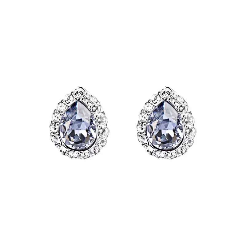 Swarovski Stud Earrings Women's Silver-0