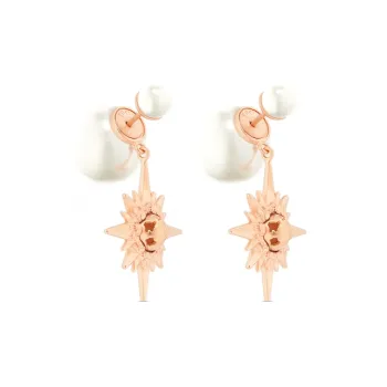 DIOR Stud Earrings Women's Pink