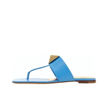 Valentino One Stud Flip Flops Women's Blue
