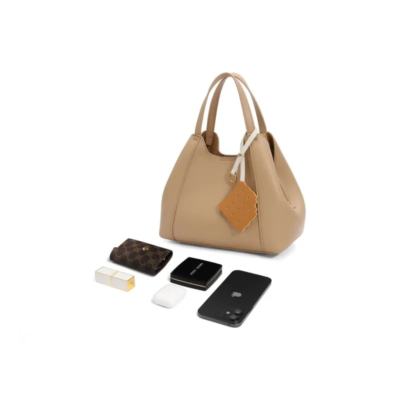 BELLE Cow Leather Crossbody Bag Regular Women's Solid Color Plain-3