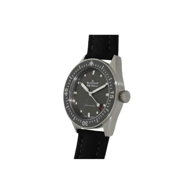 BLANCPAIN FIFTY FATHOMS Automatic Mechanical Movement Men's Watches Watch 38mm Gray Dial Stainless Steel Case-1
