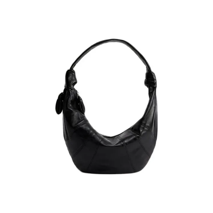 Lemaire Lambskin Goat Horn Bag Handbag Shoulder Bag Women's Black-2