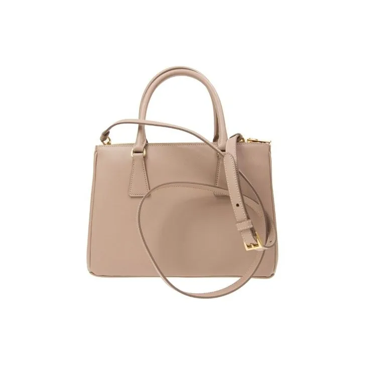 PRADA Cow Leather Handbag Crossbody Bag Shoulder Bag Regular Women's Apricot-4
