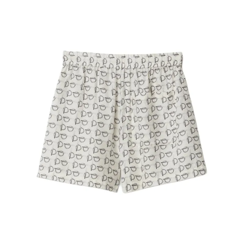 Burberry Toggle print Silk Shorts-1
