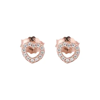 Pandora 925 Sterling Silver Stud Earrings Women's Rose Gold