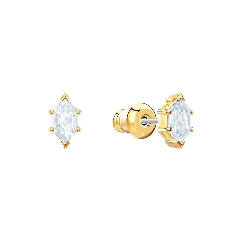 Swarovski Oz Stud Earrings Women's White-1