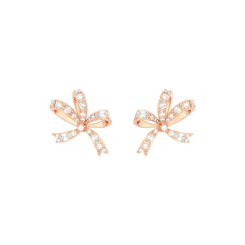 Swarovski Hyperbola Bow Stud Earrings-0