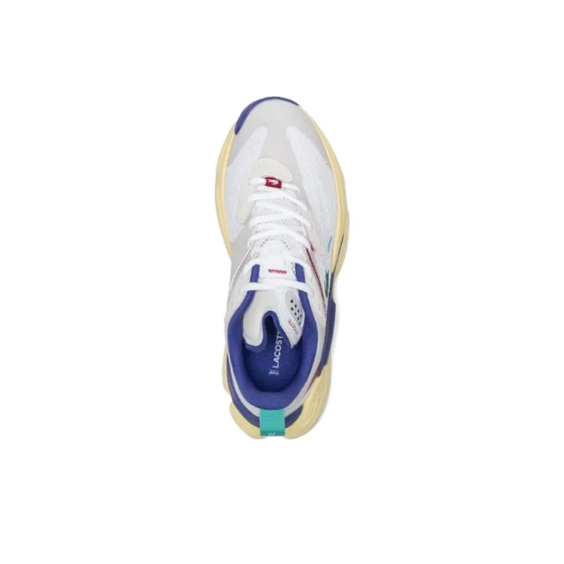 LACOSTE Low Top Casual Shoes Women's Beige Blue-2