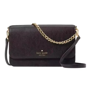 Kate Spade Saffiano Leather Shoulder Bag, Crossbody Bag Women's Black