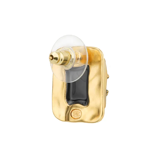 CHANEL Metal Stud Earrings Women's-2