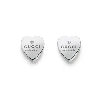GUCCI 2010 Heart Stud Earrings