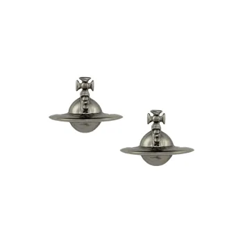 Vivienne Westwood Brass Stud Earrings Women's Dark Gray
