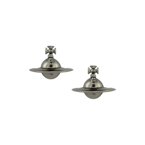Vivienne Westwood Brass Stud Earrings Women's Dark Gray