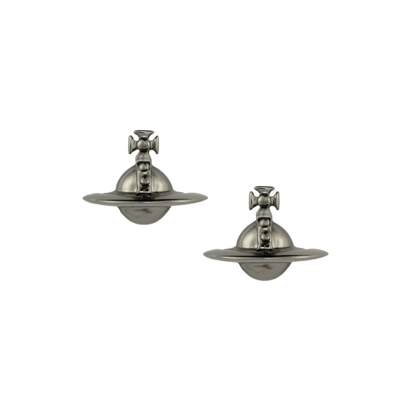 Vivienne Westwood Brass Stud Earrings Women's Dark Gray-0