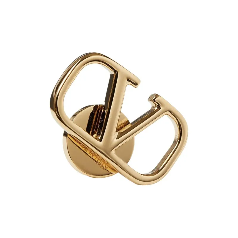 Valentino Metal Stud Earrings Women's Gold-1