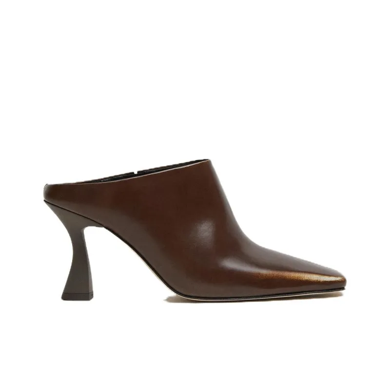 MIISTA Wrap-toe Slippers Women's Brown-1