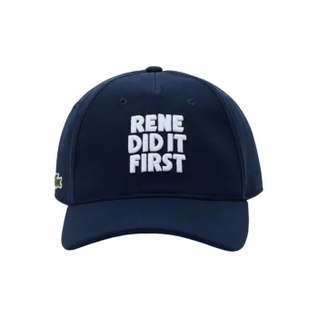 LACOSTE Cotton Baseball Caps Women's Blue