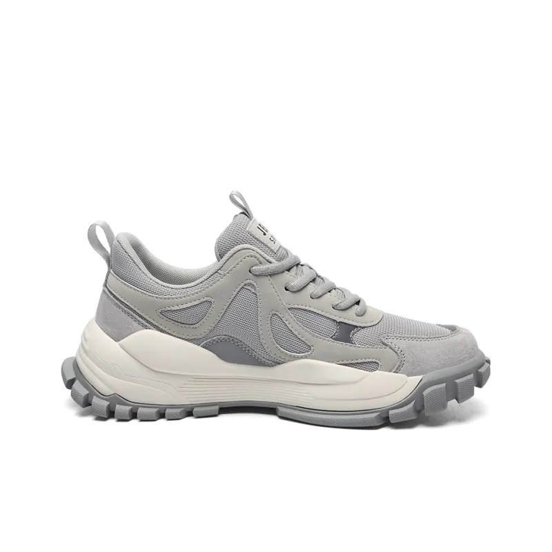 JEEP SPIRIT Anti Slip Wear Resistant Breathable Lightweight Height Increasing Low Top Chunky Sneakers Men's-1