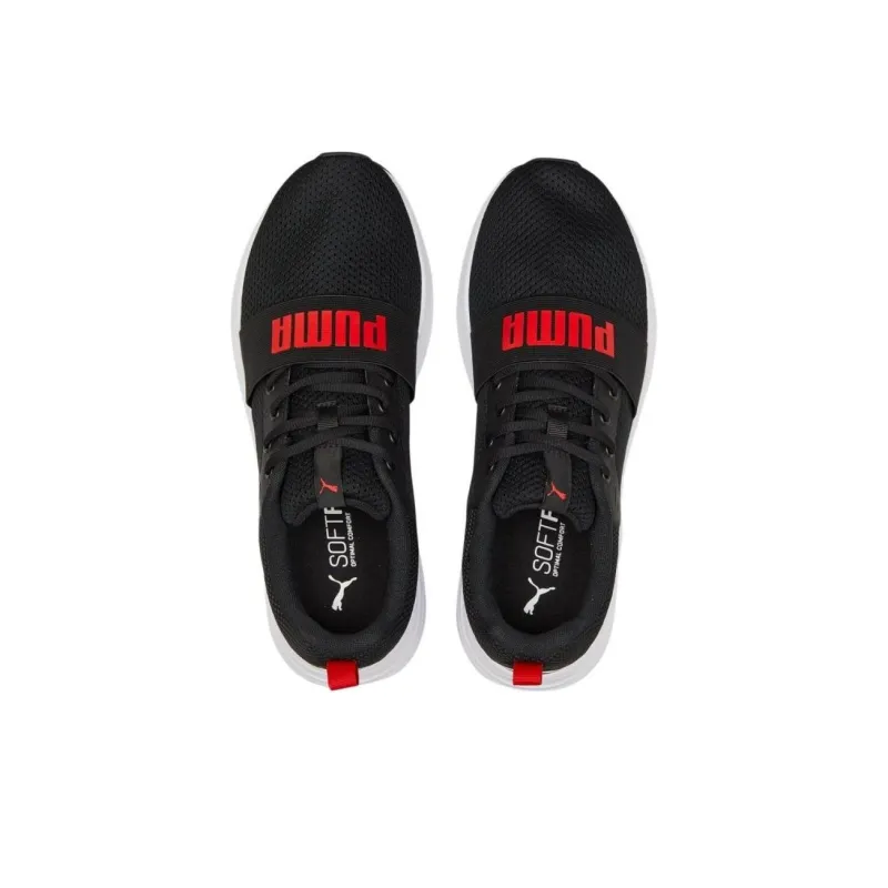 PUMA Wired Run 'Black High Risk Red'-3