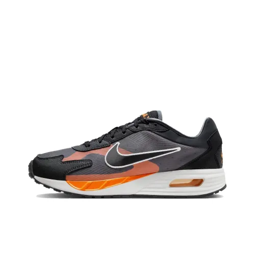 Nike Air Max Solo Running Shoes Men Low-Top Black Orange