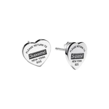 Supreme Tiffany & Co. Return To Tiffany Heart Tag Stud Earrings Set Of 2