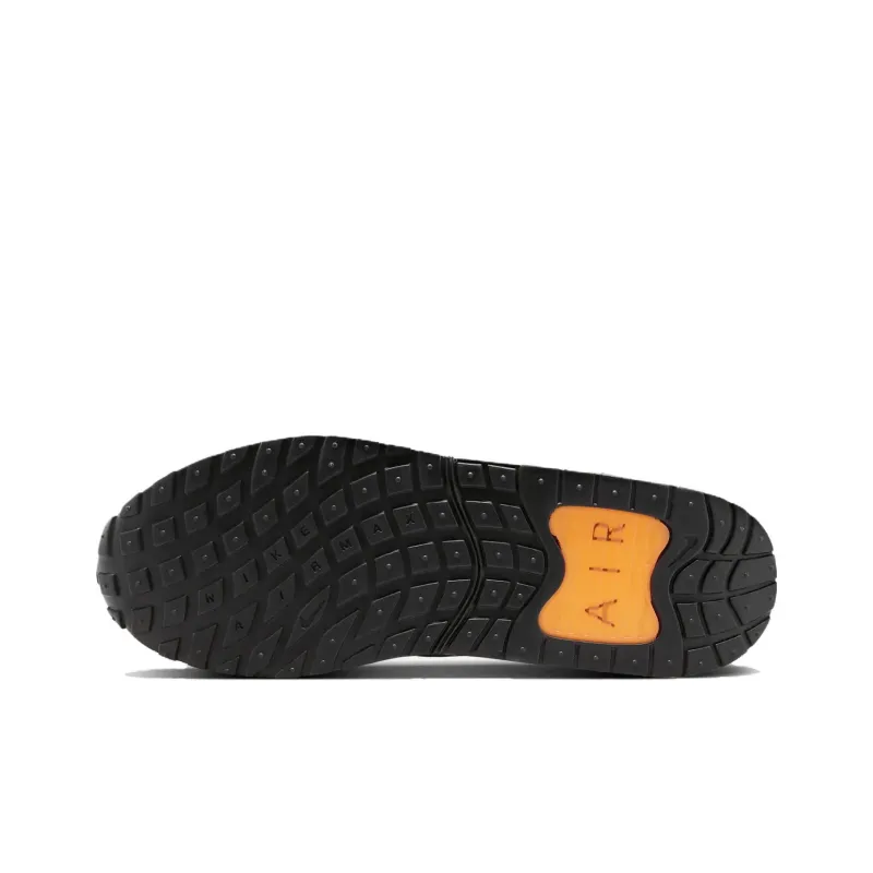 Nike Air Max Solo Durable Breathable Low Top Running Shoes Men's Black Orange-5
