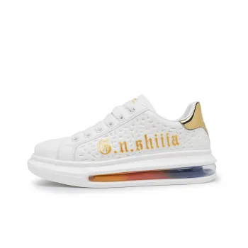 G.N.SHIJIA Slip-Resistant Lightweight Breathable Height Increasing Low-Top Skateboard Shoes Unisex