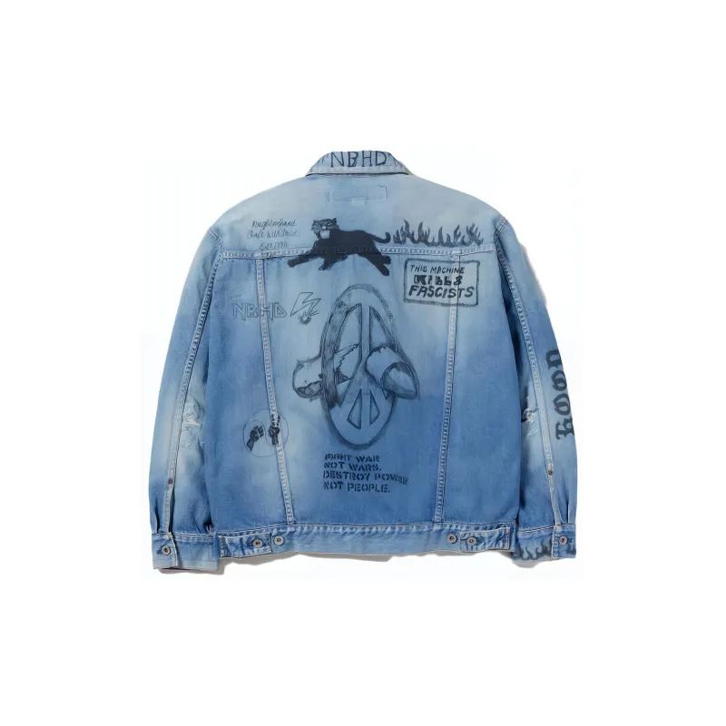 NEIGHBORHOOD Type 3 Graphic print Denim Jacket-1
