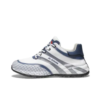 KOLUMB KOLUMB Cushioning Anti-Slip Wear-Resistant Breathable Moisture-Wicking Low-Top Casual Shoes Men's White Blue
