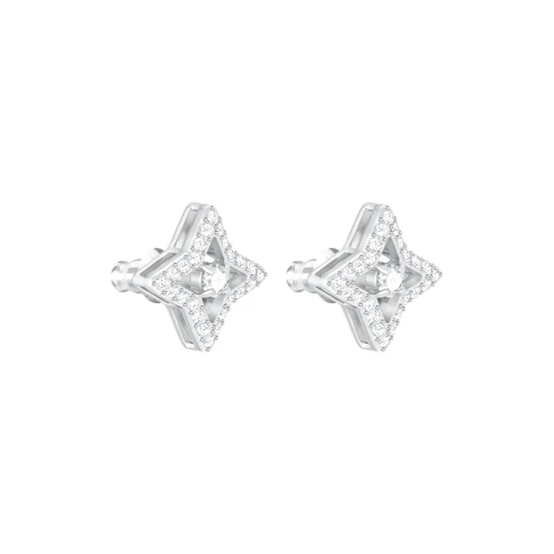 Swarovski Sparkling Dance Faux Crystal Stud Earrings Women's-1