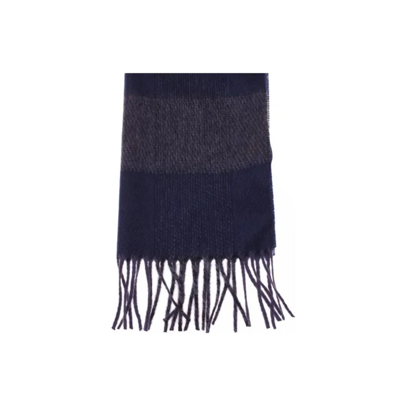 Lanvin Knit Scarves Men's Dark Blue-2