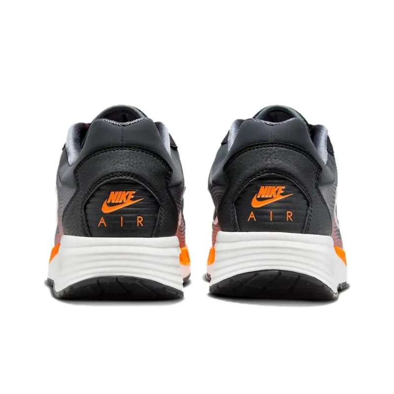 Nike Air Max Solo Durable Breathable Low Top Running Shoes Men's Black Orange-4