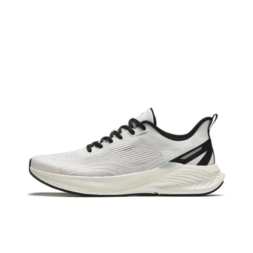 Anta Hydrogen Run 6th Generation Cushioning, Wear Resistant Low Top Running Shoes Men's Black White