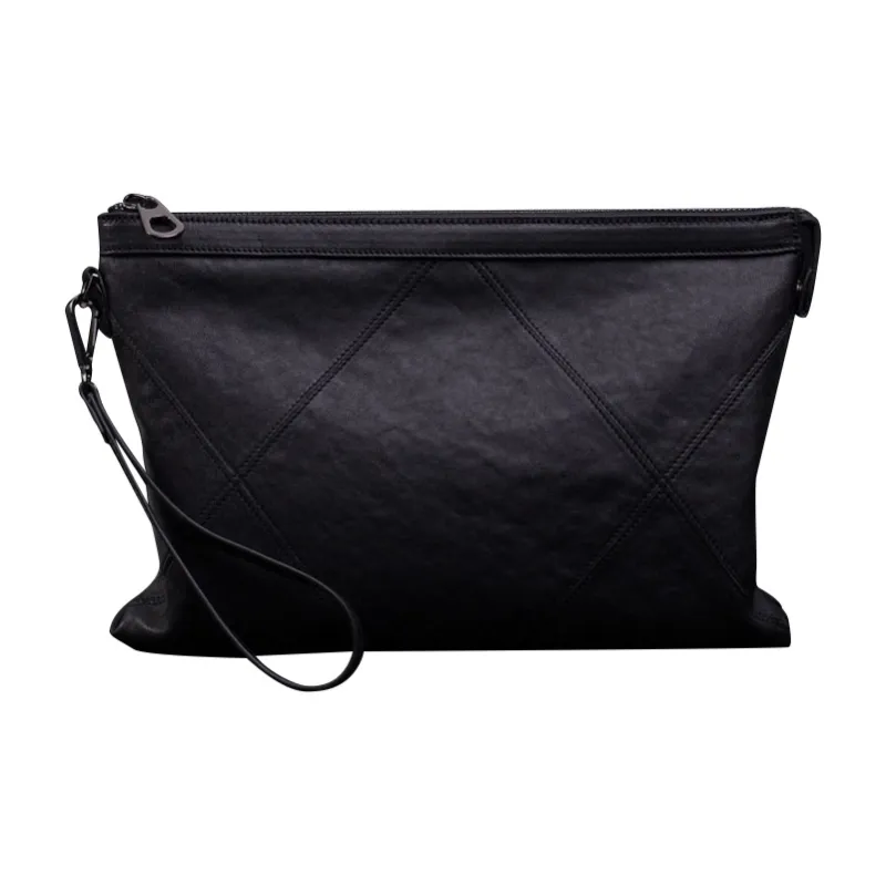 DOSRFINI Sheepskin Clutch Regular Men's Black-1
