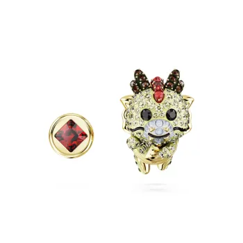 Swarovski Faux Crystal Gold Plated Stud Earrings Women's Multicolor