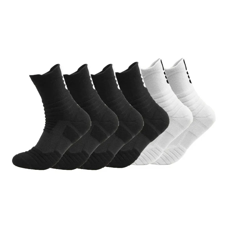 Ledomoda Basketball Socks Men's 6 Pack-0