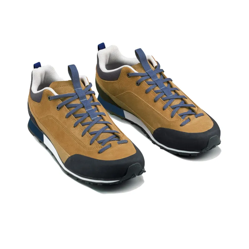 DECATHLON Quechua Cushioning Wear Resistant Low Top Trekking Shoes Men's Beige Cyan-1