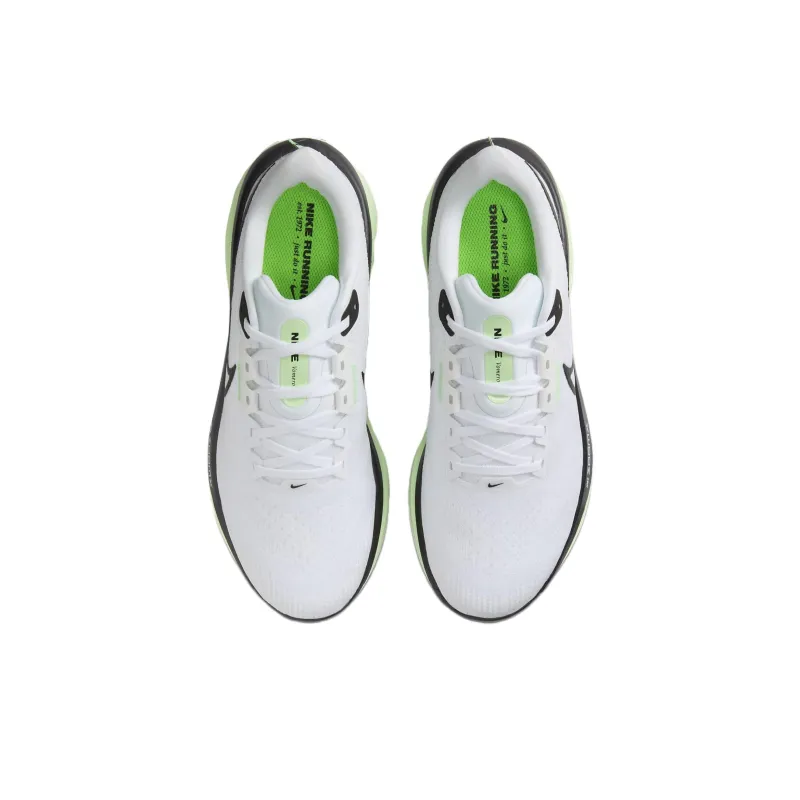 Nike Air Zoom Vomero 17 Slip Resistant Low Top Running Shoes Women's White Green-3